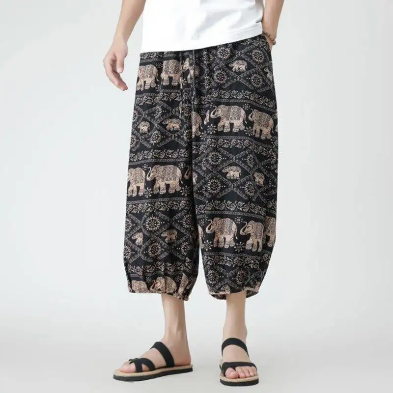 Patchwork Pocketed Pants