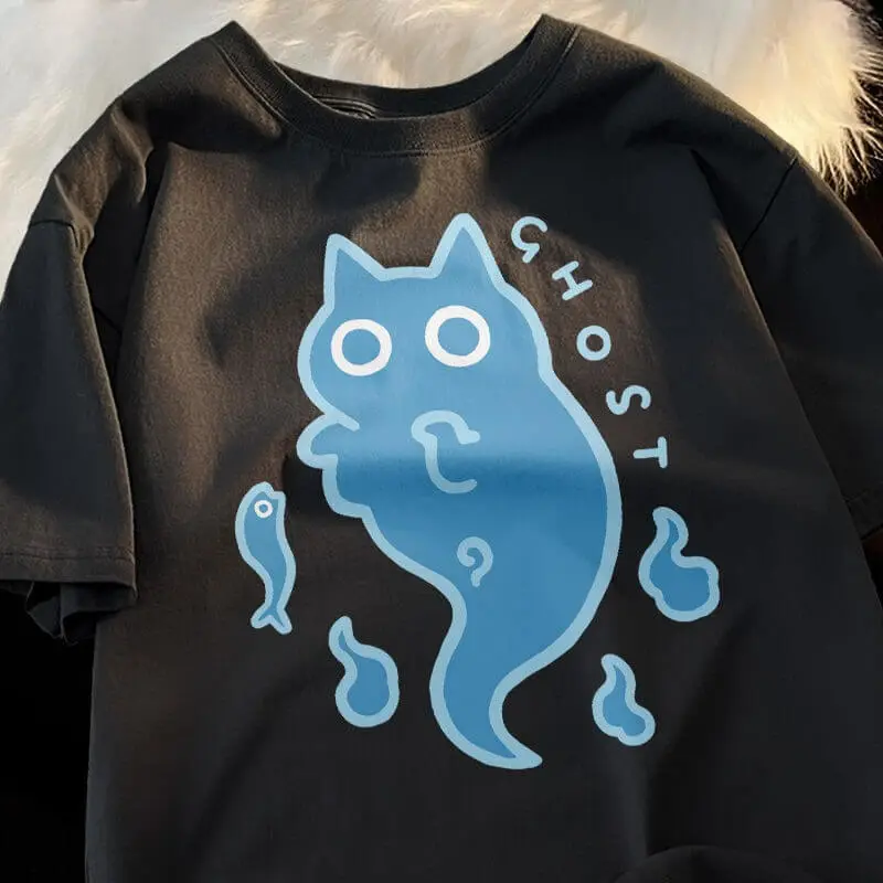 Cat Ghost Graphic T-Shirt