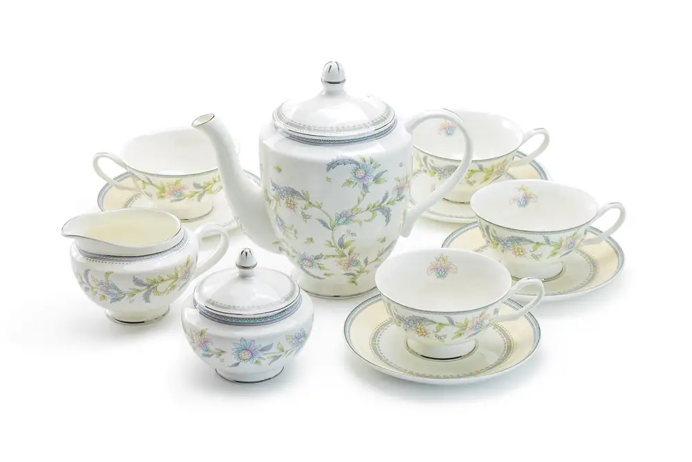 Lotus Garden Bone China Tea Set