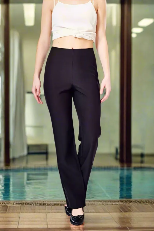 Women's Straight Leg Beauty High Waist Trousers