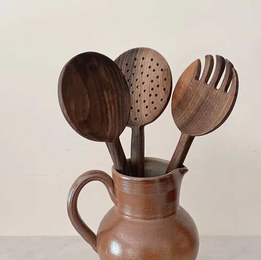 Handcrafted Walnut Spoon Set