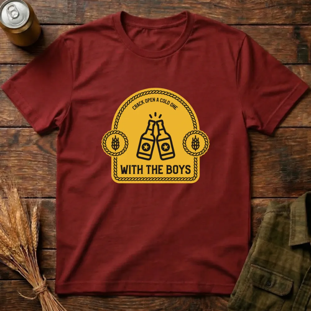 With The Boys Graphic Cotton T-Shirt