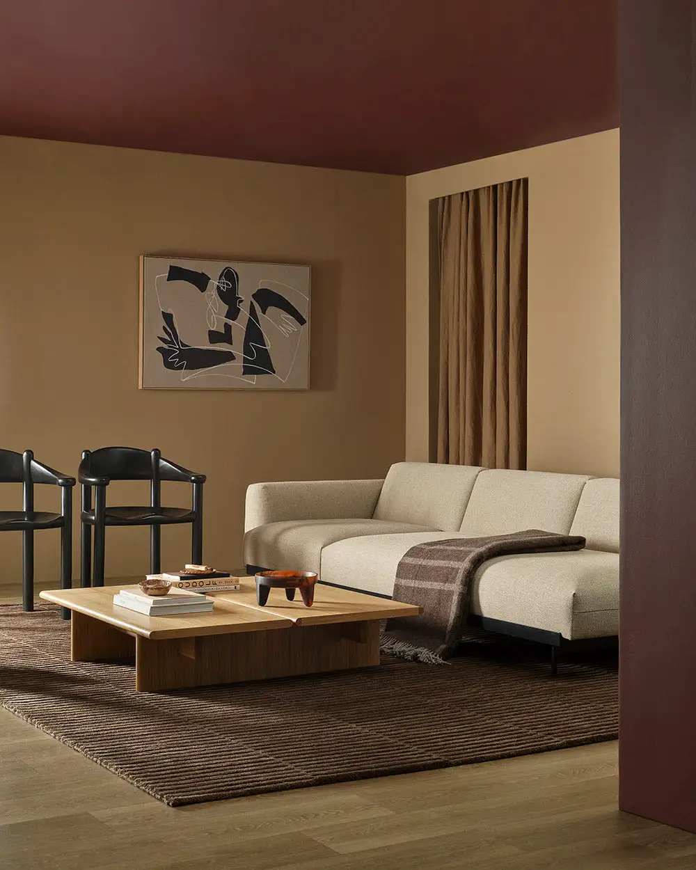 Wool Linear Contemporary Versatile Area Rug
