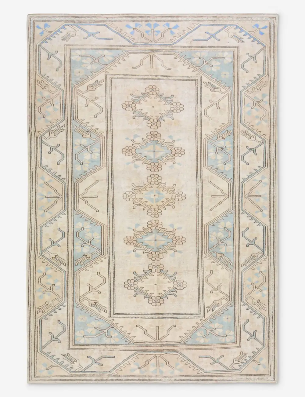 Warm Striking Handcrafted Turkish Inspired Hand Knotted Wool Area Rug