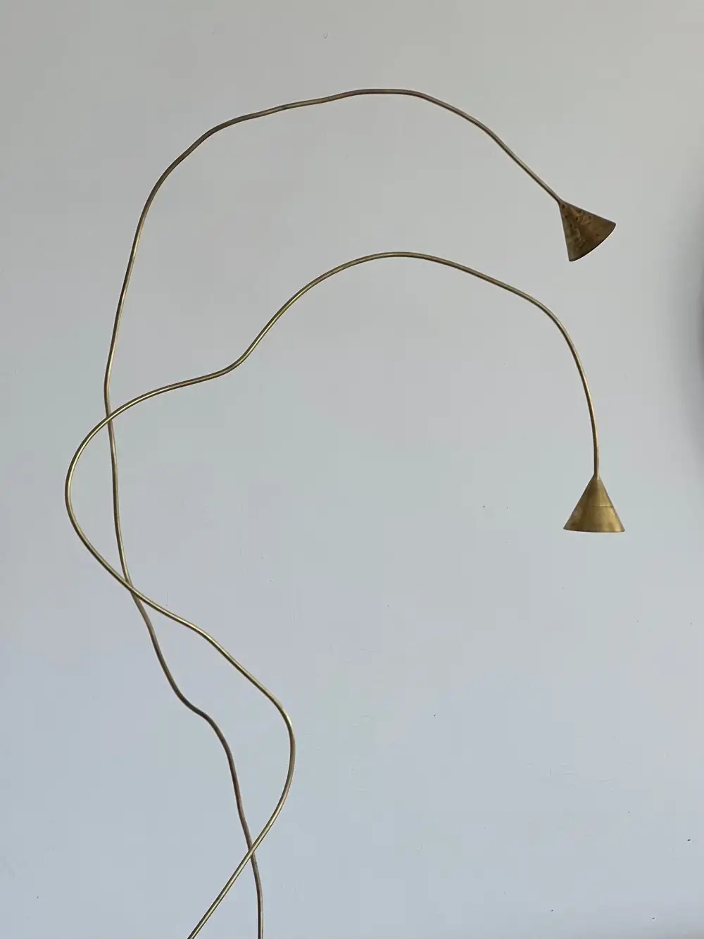 Flexible Copper Sculptural Lamp
