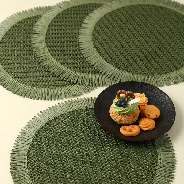 Round Fringe Placemats
