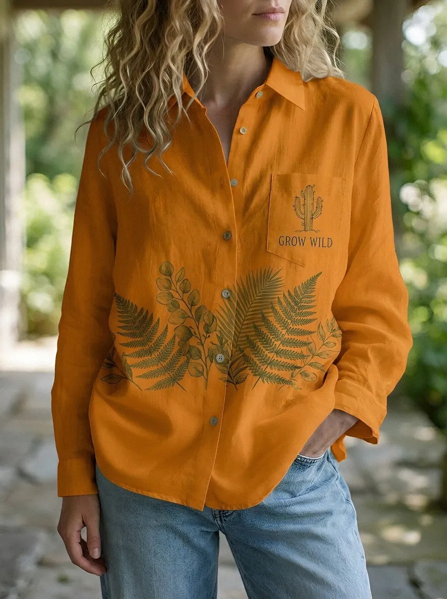 Nature Lover Cactus Casual Shirt