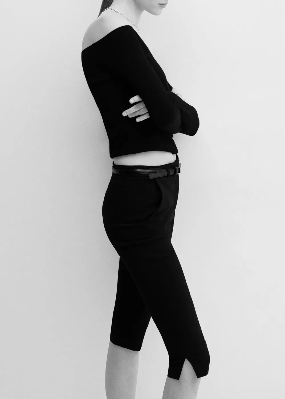 Belted Capri Trousers