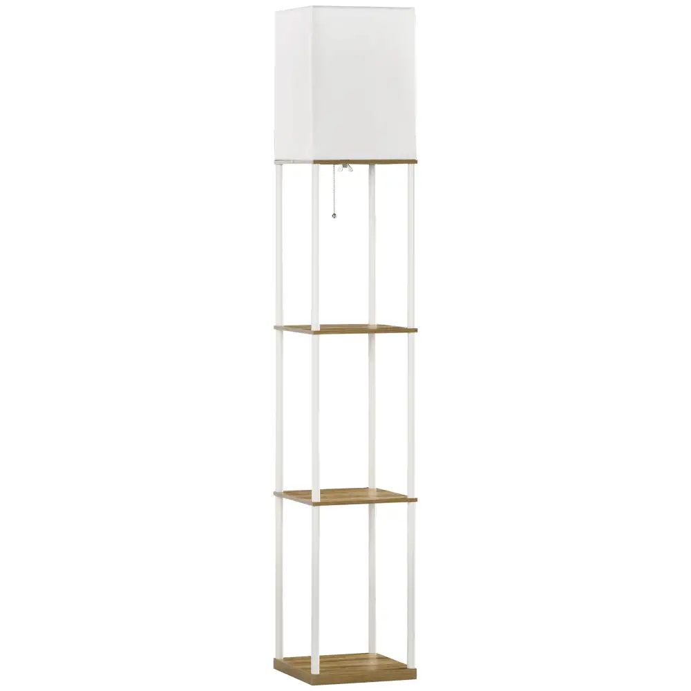 LED Shelf Pull Chain Standing Floor Lamp