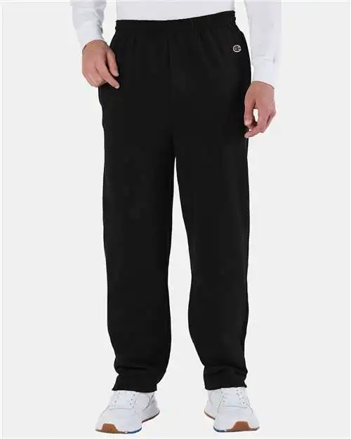 Men's Pocketed Open Bottom Sweatpants