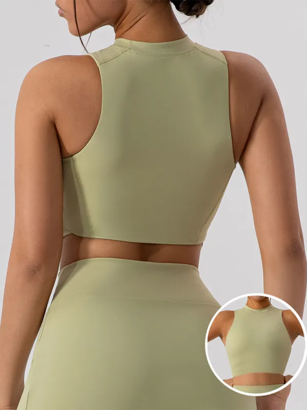 Collared Fitted Vest Top