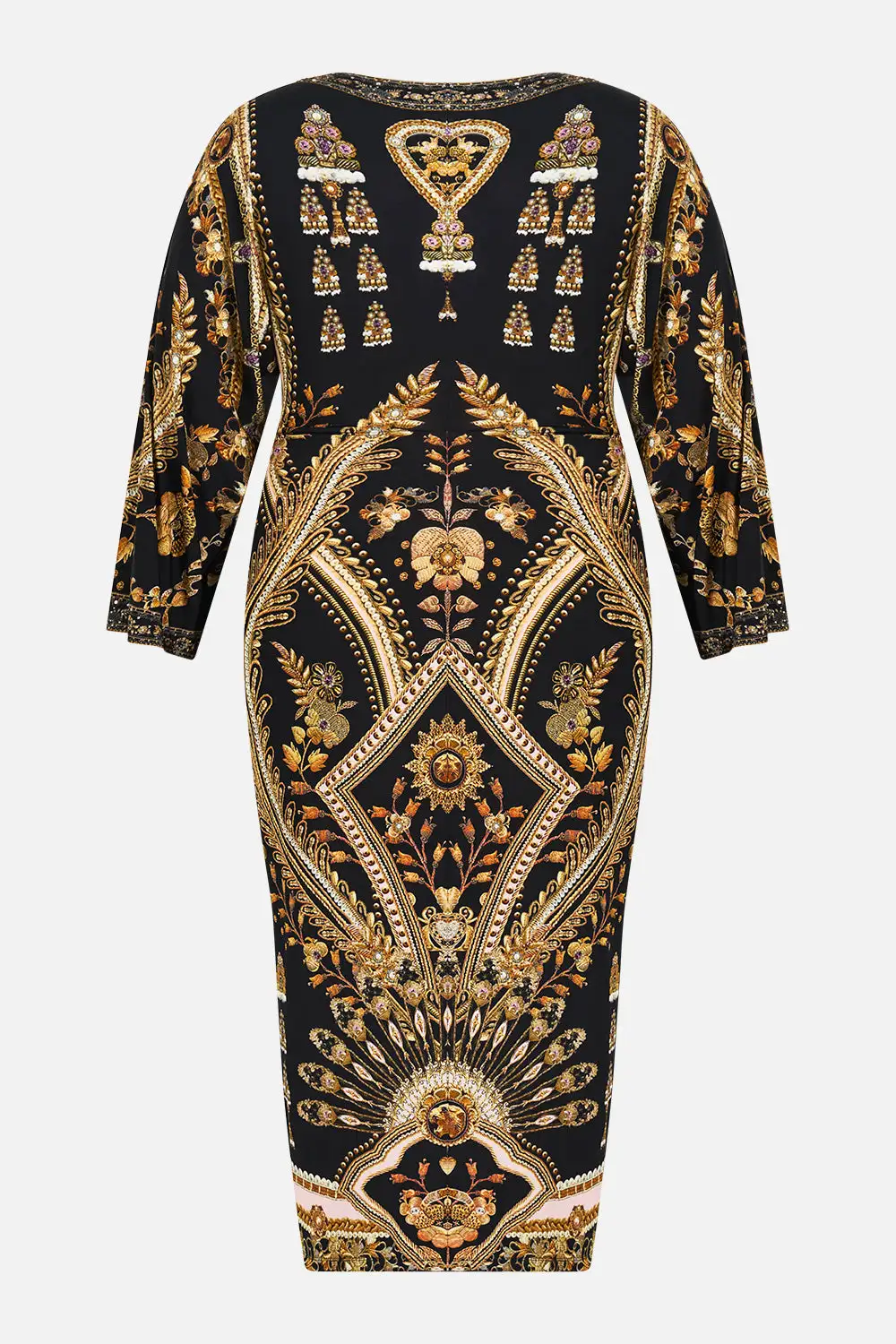Long Split Front Twist Dress
