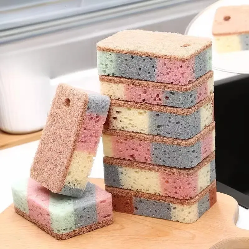 2 Pcs Multi-Color Kitchen Sponges