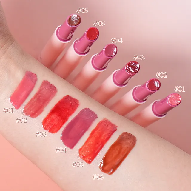 Waterproof Makeup Mirror Pressed Lipstick Pen lip stick
