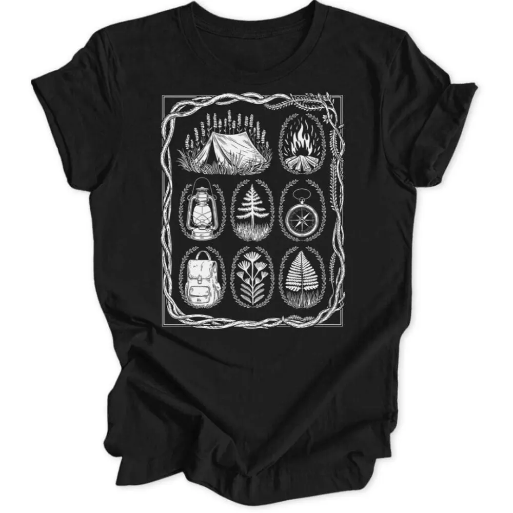 Botanical Camping Unisex T-Shirt