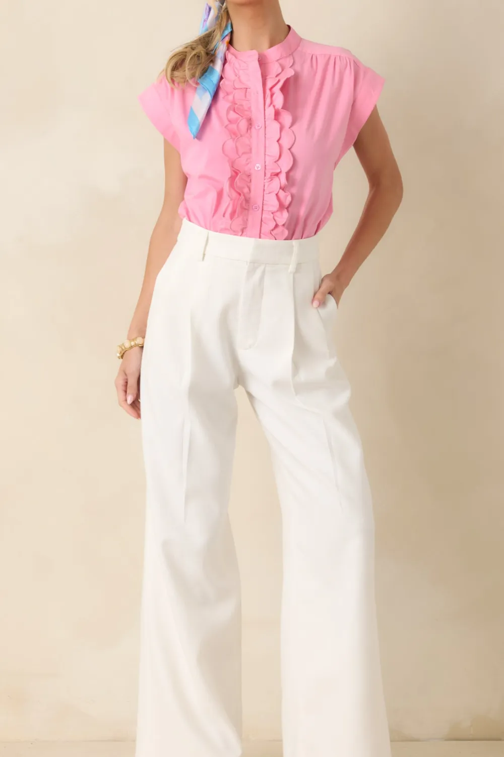 Scalloped You Casual Top