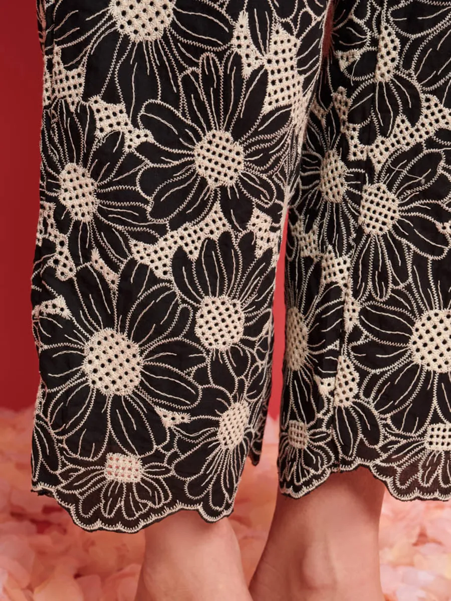 Flower Haze Wide Leg Trousers