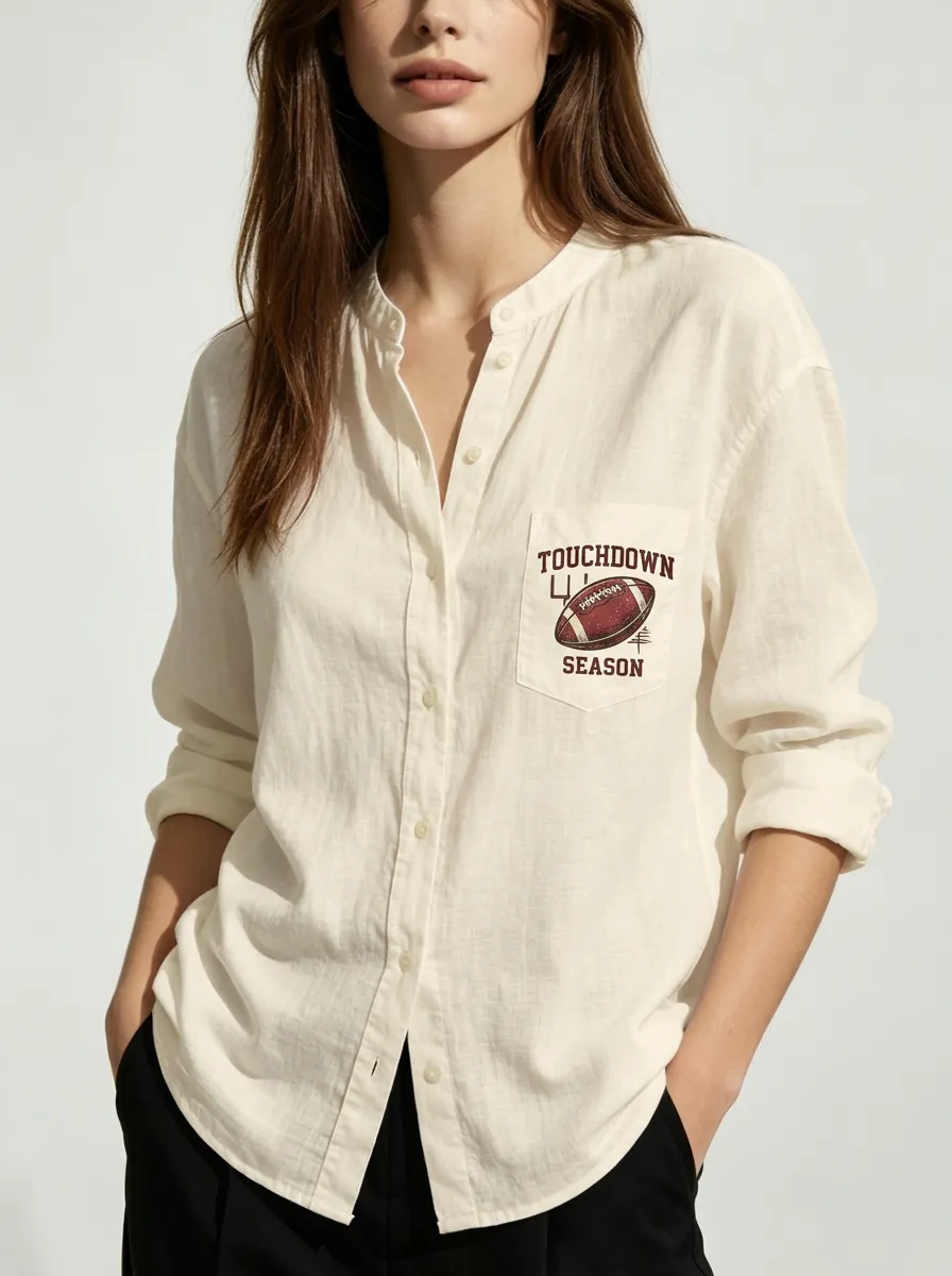Football Graphic Casual Shirt