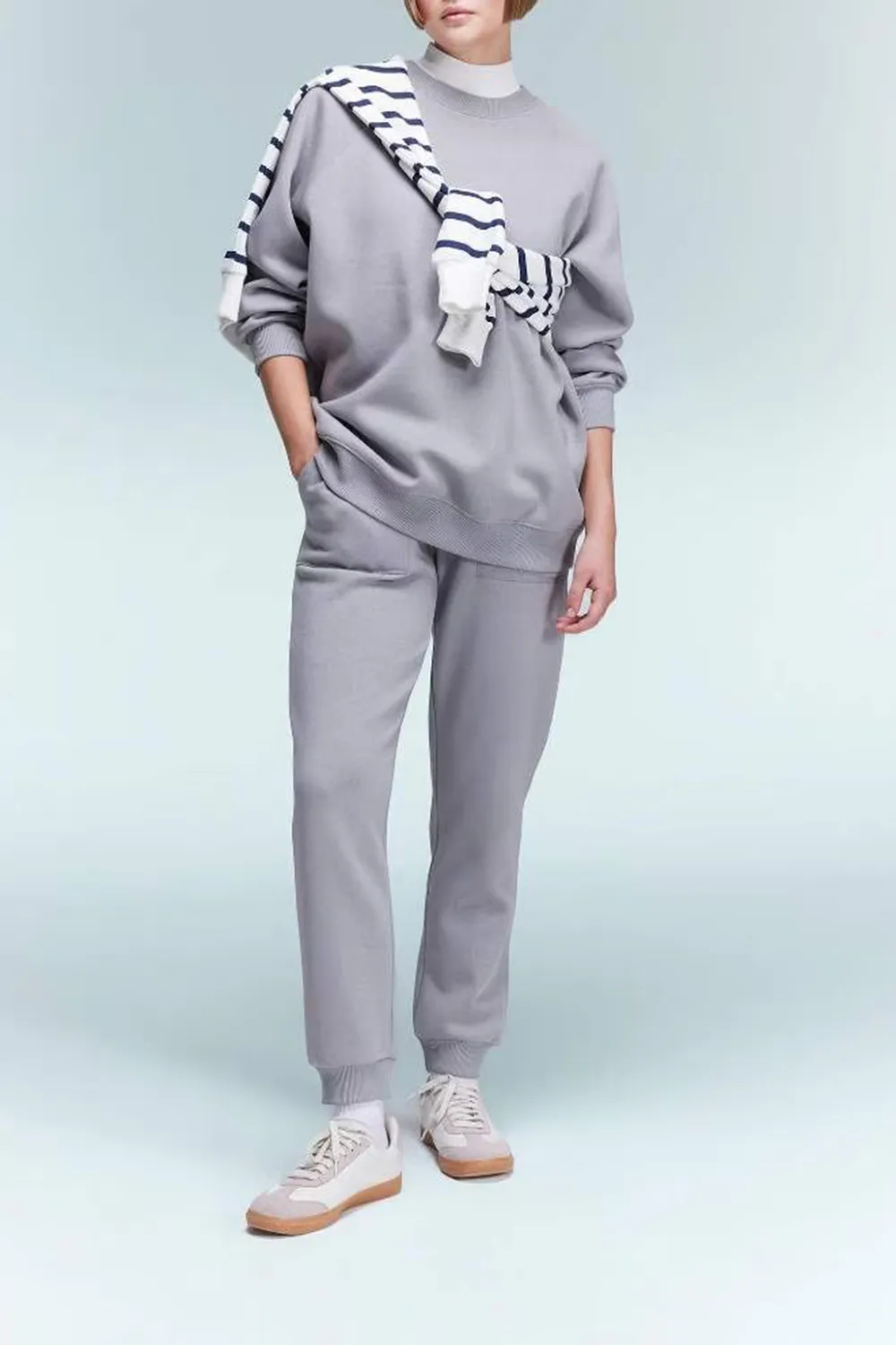 Slim Fit Solid Color Trousers