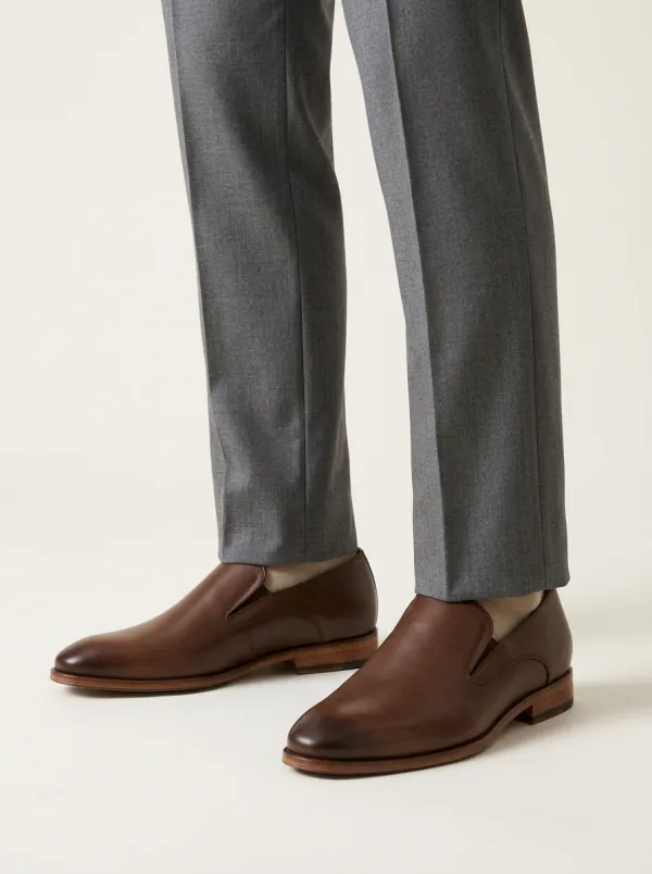 Men's Classic Business Leather Slip-On Dress Shoes