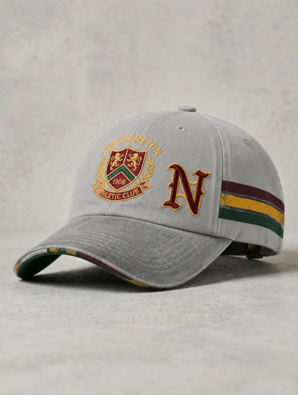 Unisex Northampton Athletic Club Crest Embroidered Baseball Cap