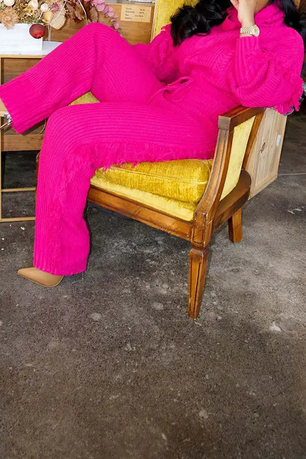 Smart Tassel Pant Suit