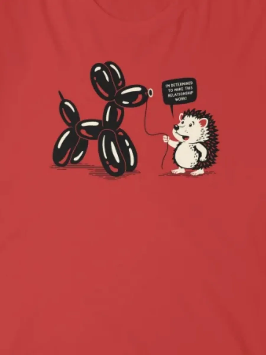 Hedgehog Balloon Dog Graphic T-Shirt