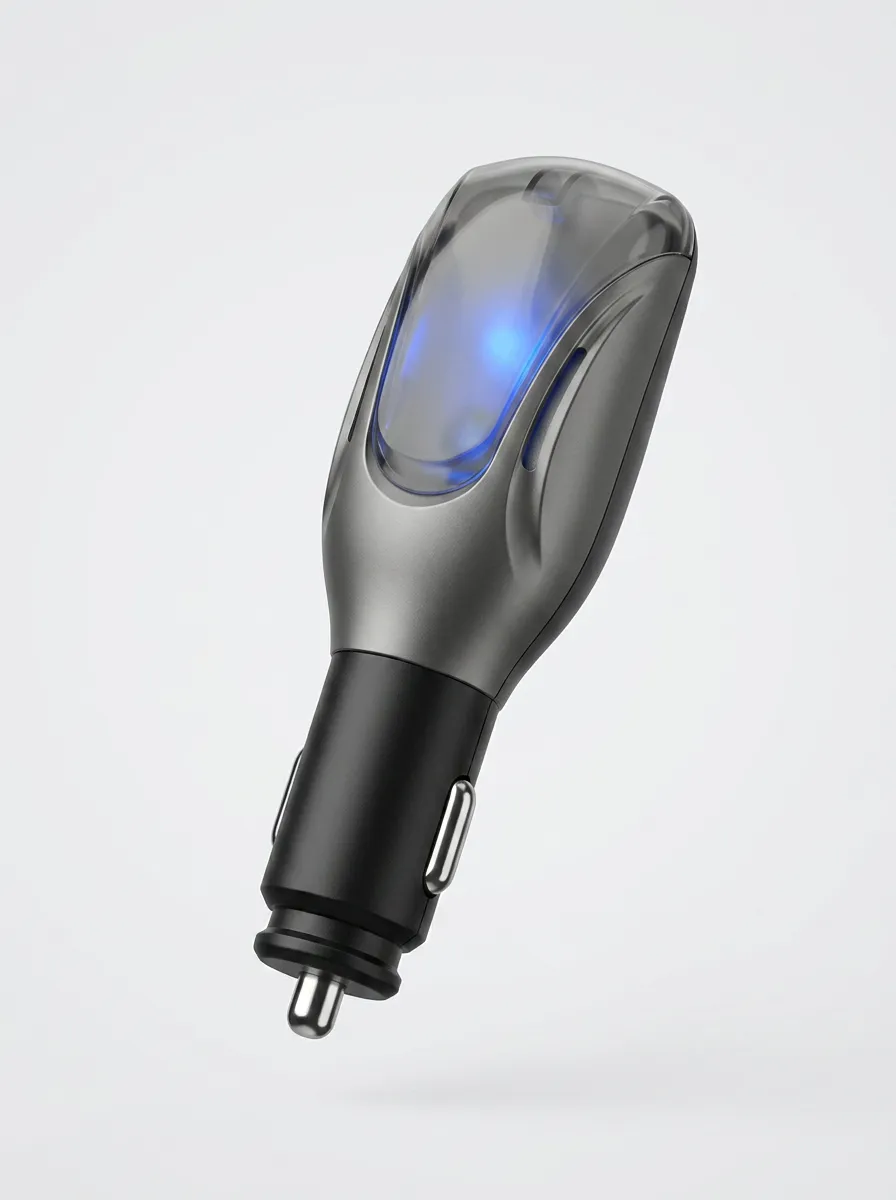 LED Car Fuel Saver Power-Socket Plug-In Device for Automotive Utility