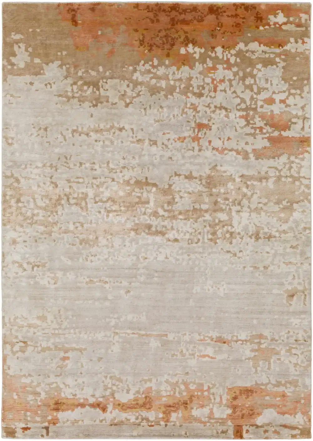 Polished Contemporary Hand Knotted Wool Area Rug