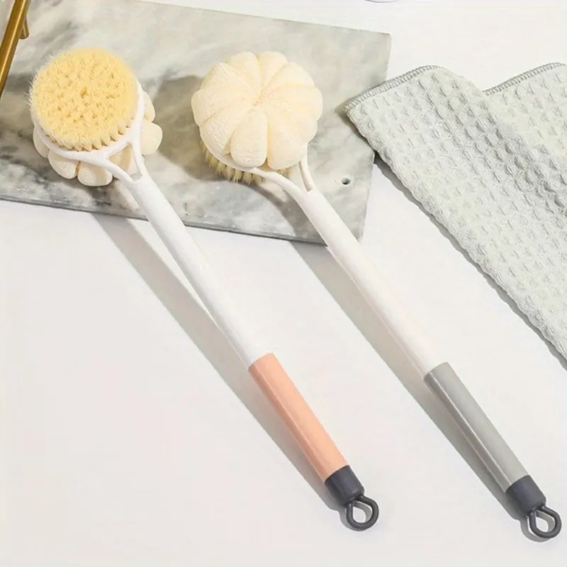 Loofah & Bristle Bath Brush