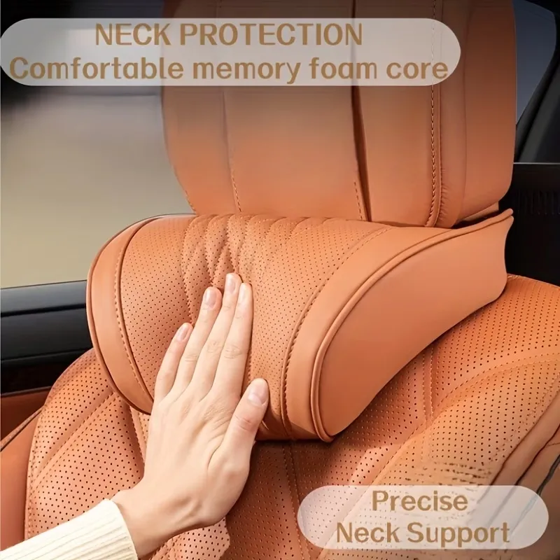 Leather Breathable Car Neck Pillow