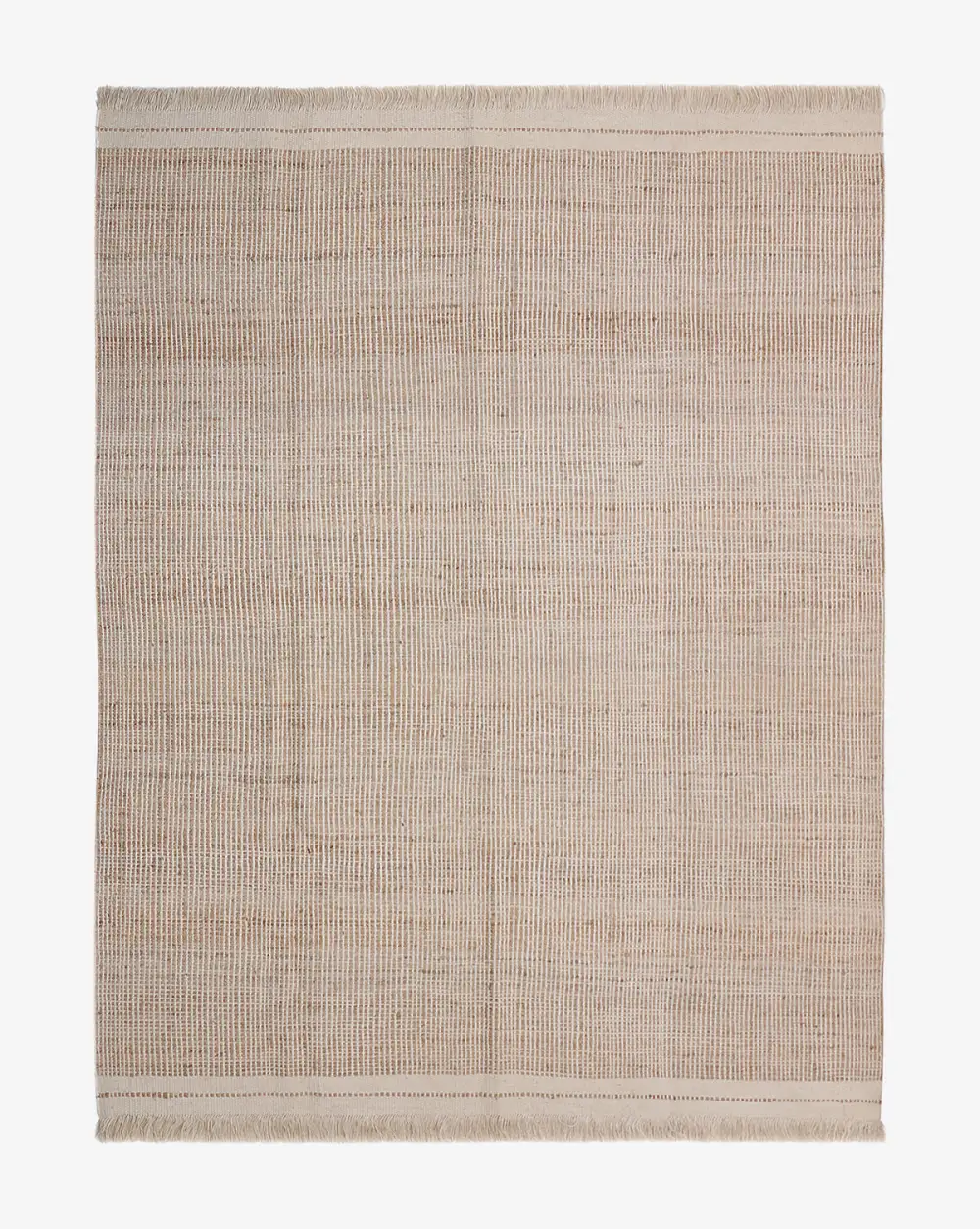 Fringed Handwoven Jute Area Rug