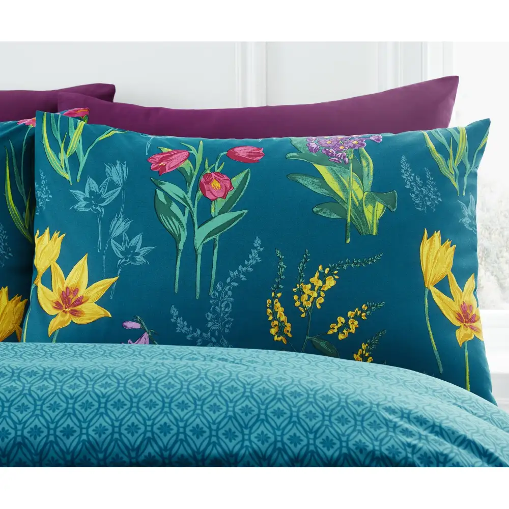 Floral Cotton Duvet Cover Set