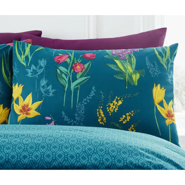 Floral Cotton Duvet Cover Set