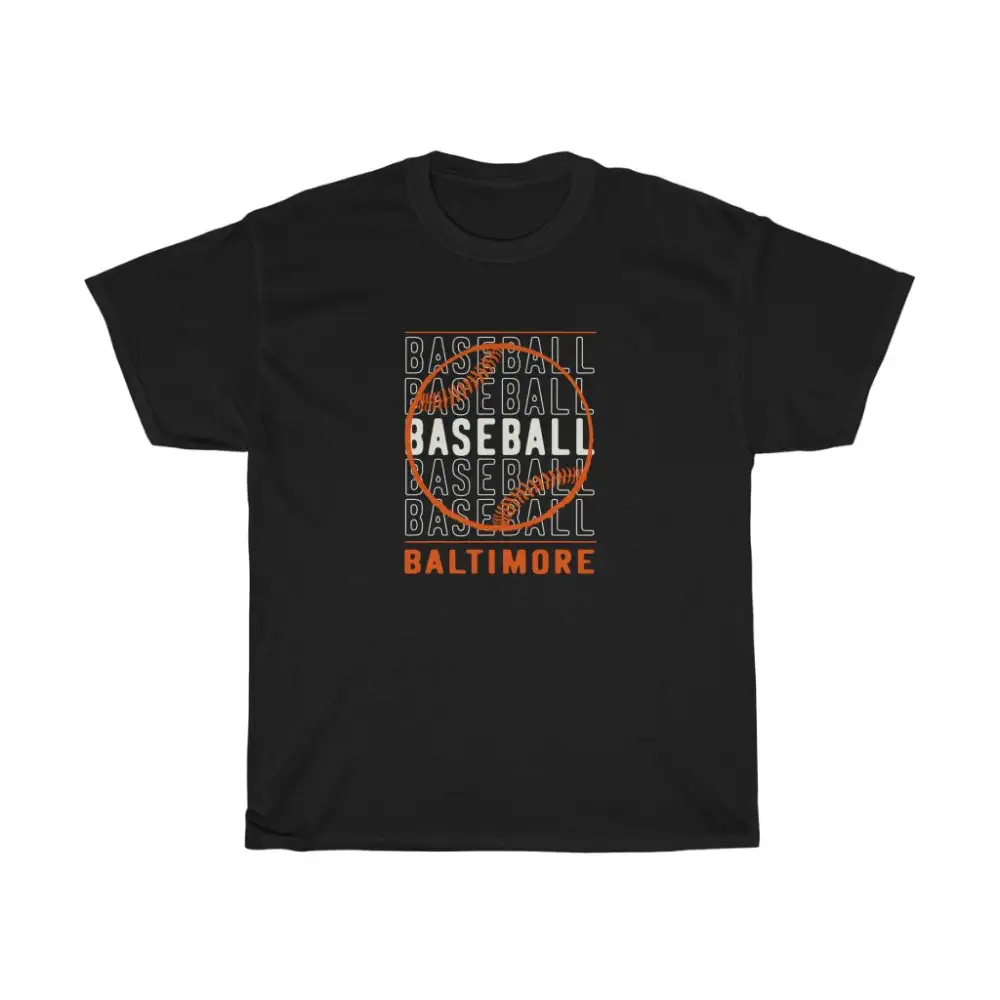 Baseball Baltimore with Baseball Graphic T-Shirt