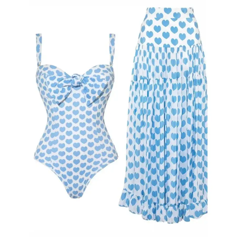 Women's Skirt Printed One-Piece Swimsuit