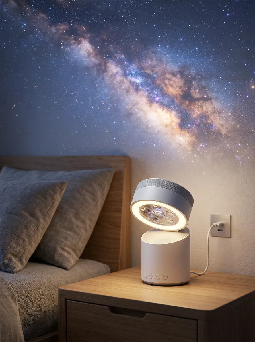 Galaxy Projector Night Light with Adjustable LED Lamp