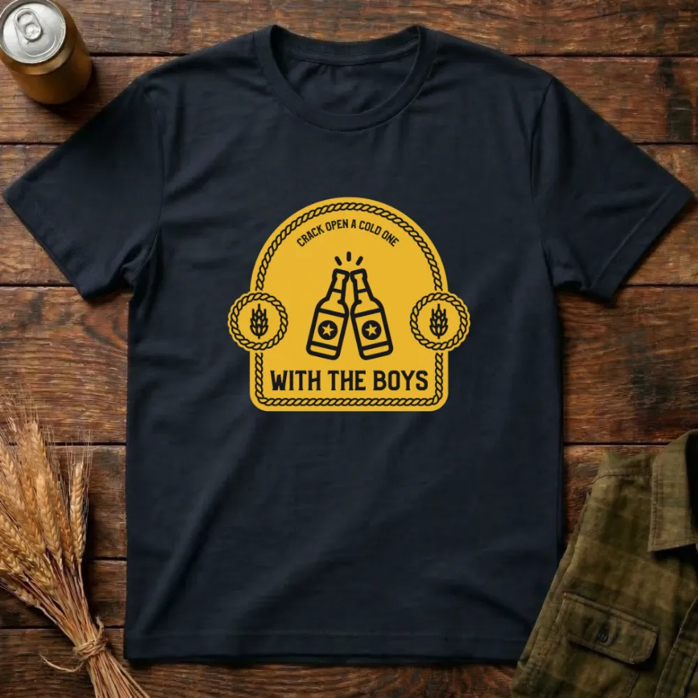 With The Boys Graphic Cotton T-Shirt