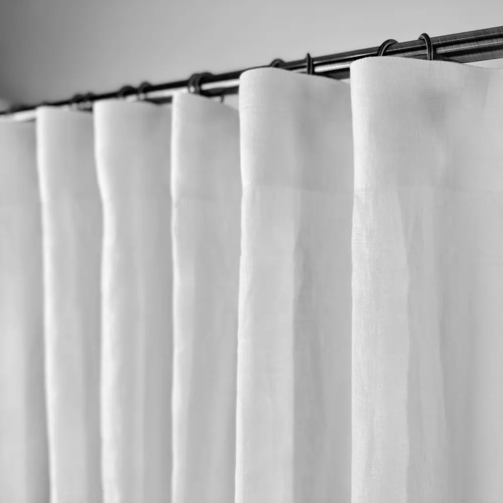 Blackout S-Fold Linen Drapery