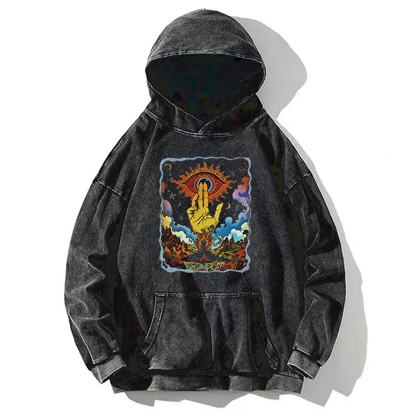 Relaxed Printed Hoodie