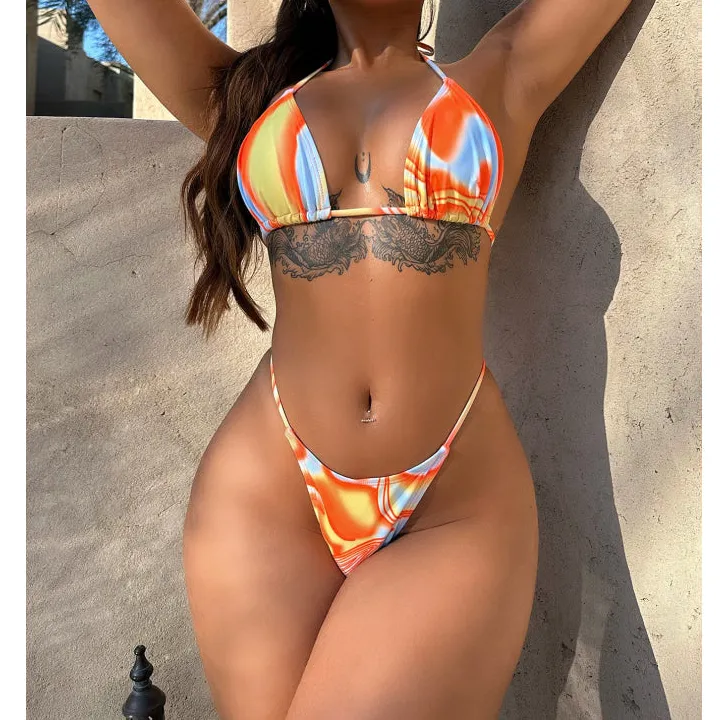 Women's Skirt Ruched Drawstring Swim Set