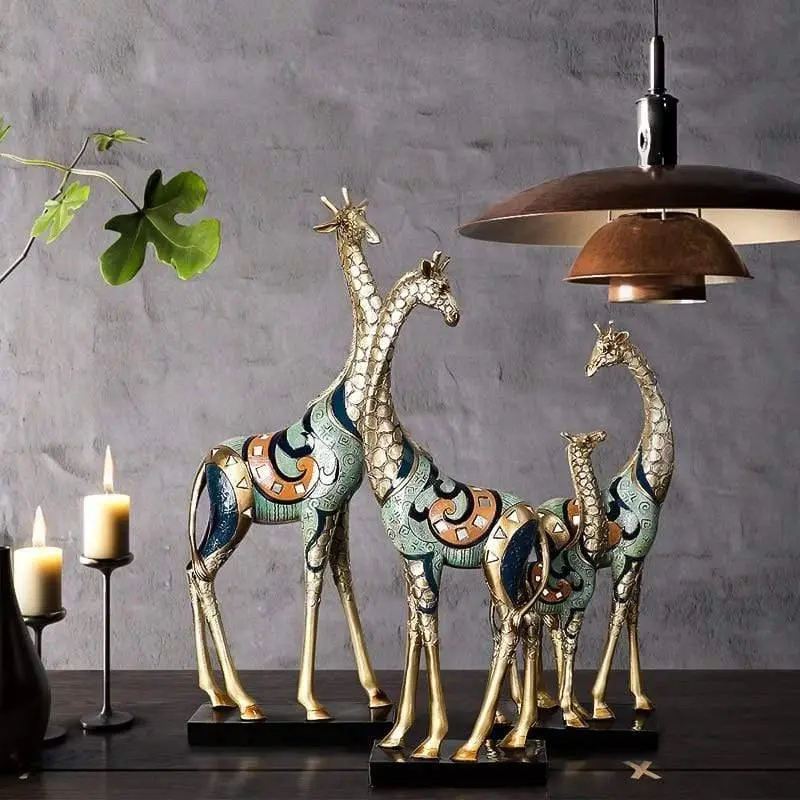 Giraffe Figure Accent Sculpture