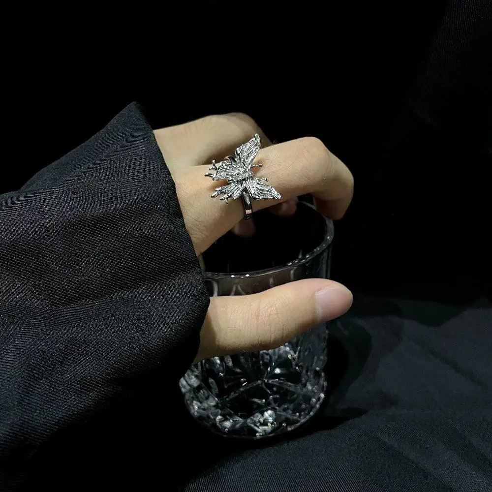 Sculpted Titanium Steel Ring