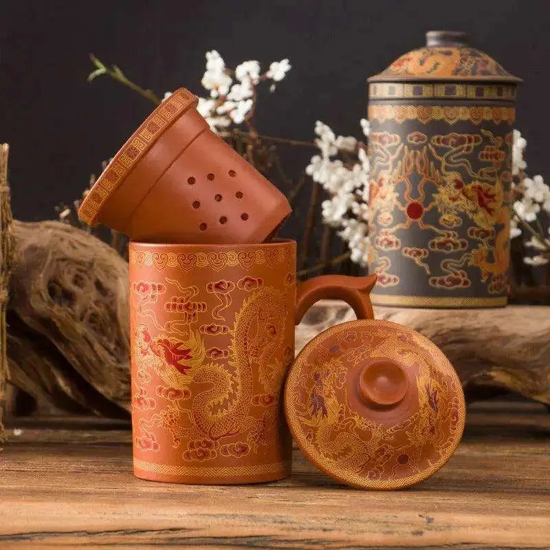Yixing Dragon Drinkware Set