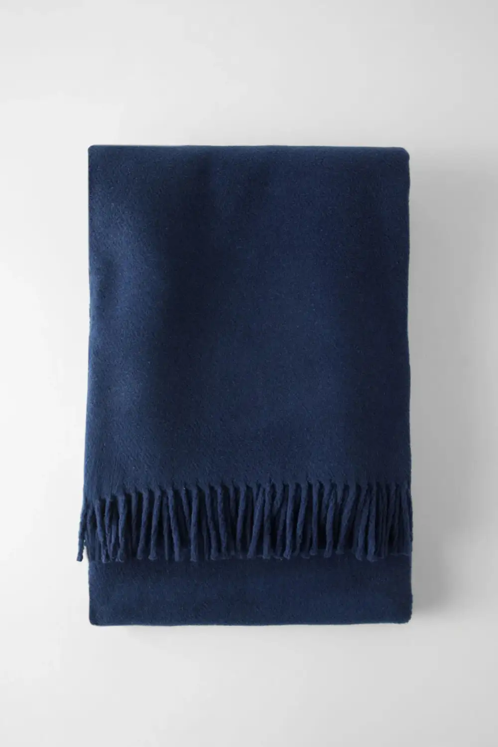 Solid Cotton Blend Throw