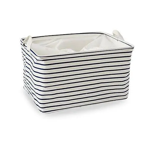 Rectangular Cotton Canvas Laundry Basket