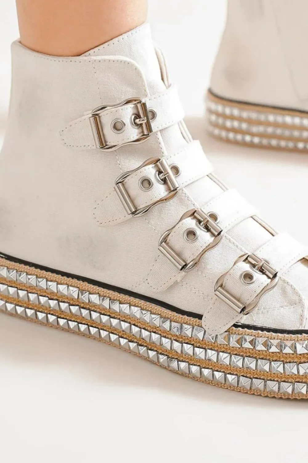 Platform Buckle Sneakers