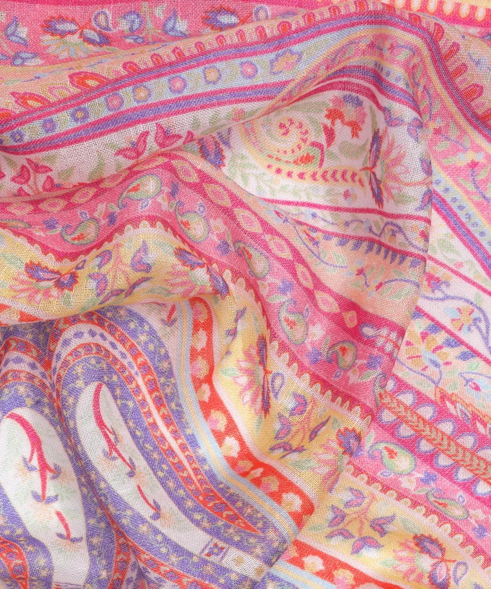 Casual Style Watercolor-Inspired Print  Wrap