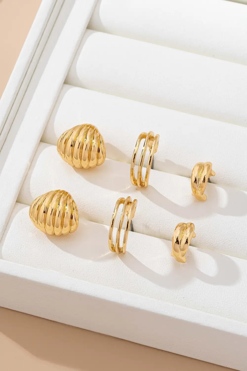 Vintage Shell Ribbon Hoop Trio
