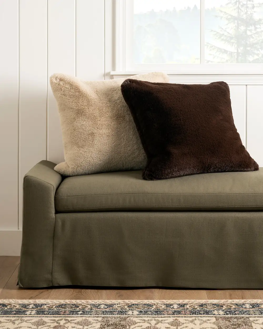 Plush-Texture Pillow Cover
